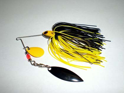 yellow spinnerbait